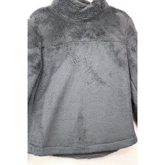 Vineyard Vines Black Plush Fleece Mock Neck Sweater-Size Small-Oversized - Picture 2 of 9